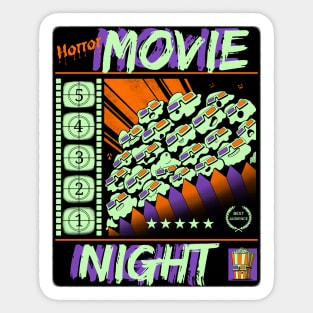 Horror Movie Night Sticker